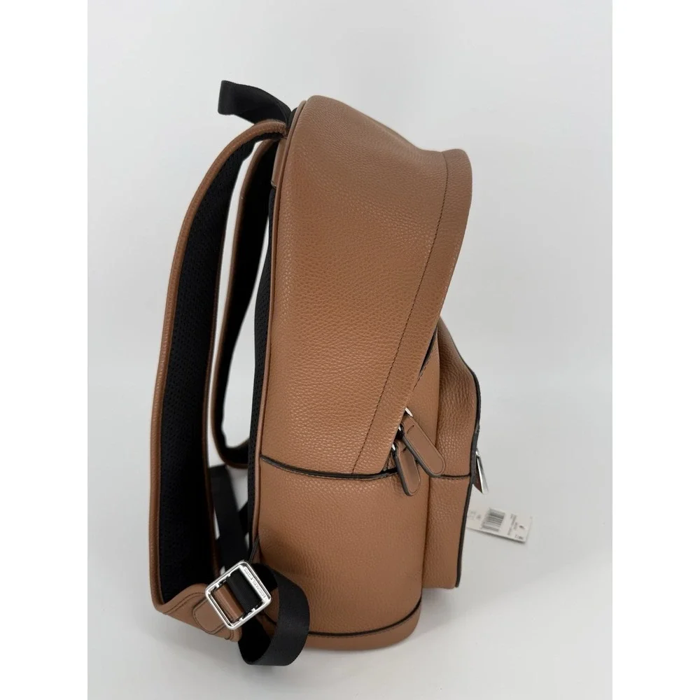 Michael Kors Malone Backpack Brown Leather Luggage Adjustable Strap NEW $268‎